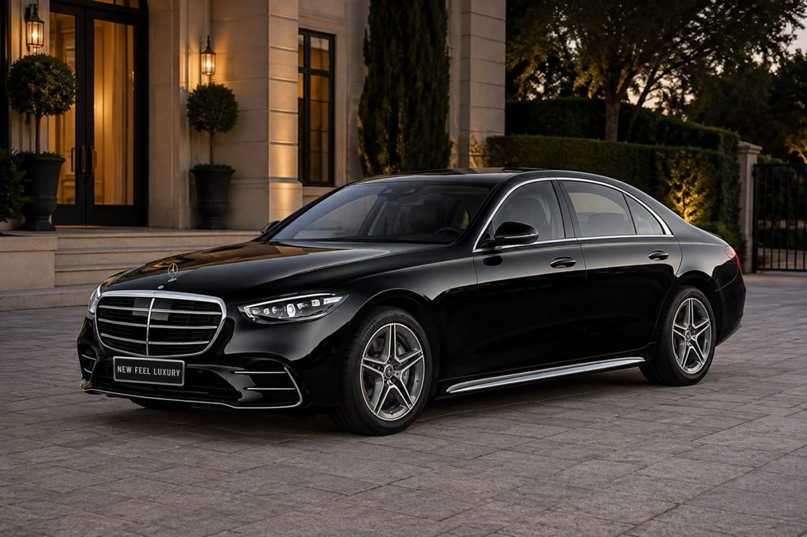 Mercedes-Benz S-Class with chauffeur – Executive sedan · 3 passengers – Events