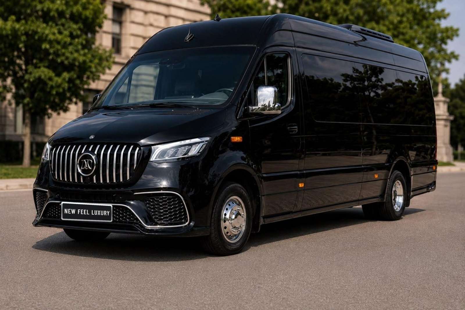 Mercedes Sprinter VIP with chauffeur – First class minibus · 8-21 passengers – Events